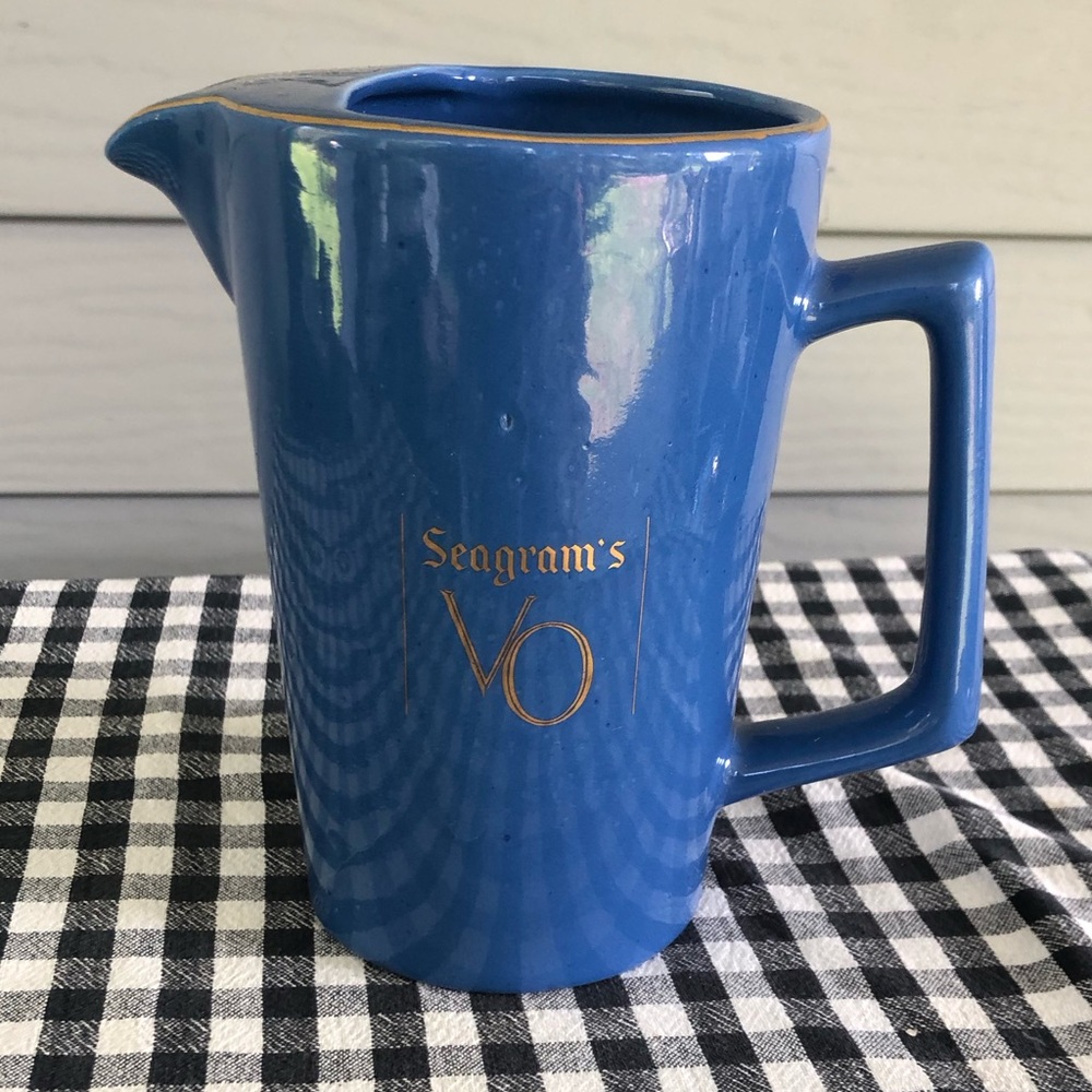 Vintage Seagram’s Whiskey Pitcher